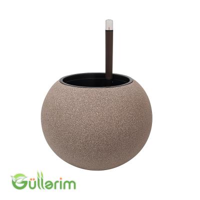 Qəhvəyi Kürəvi Ağıllı Dibçək