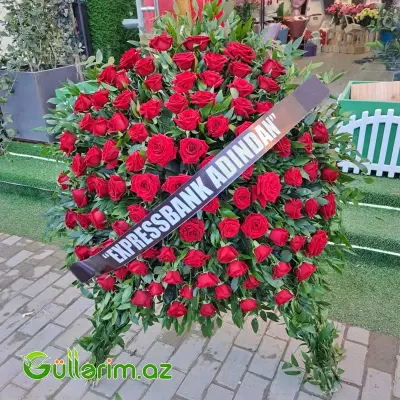 Qızılgül gül çələngi(Əkili-Gul celengi)