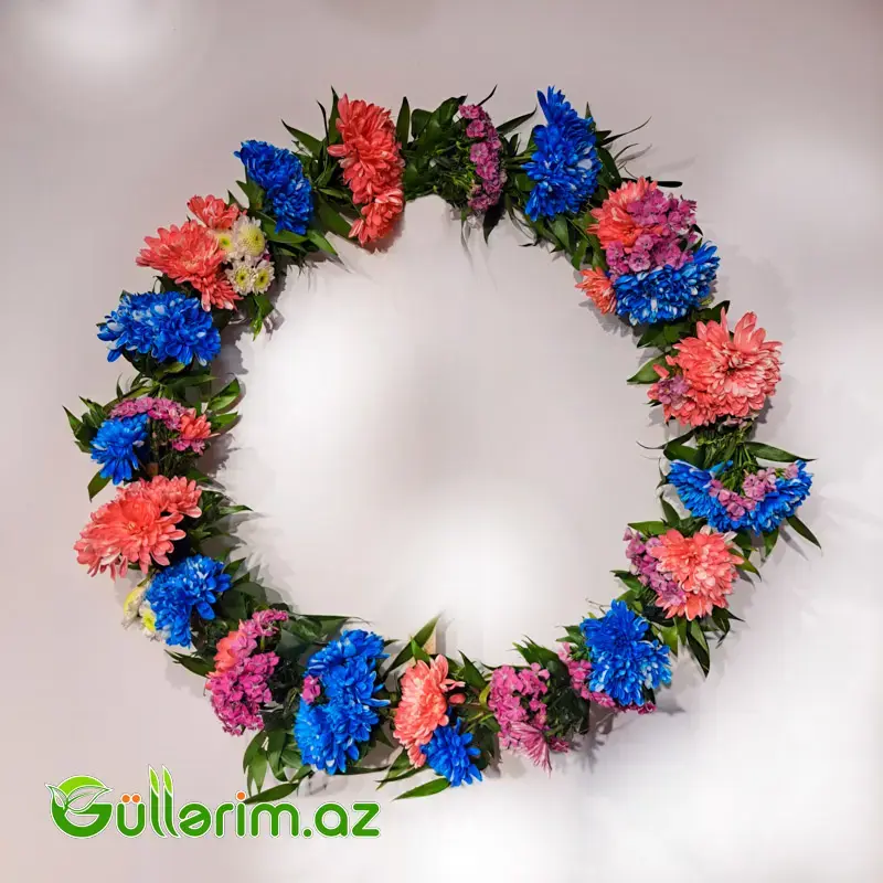 Halqavari Gül Çələngi rəbgli (Gul celengi)