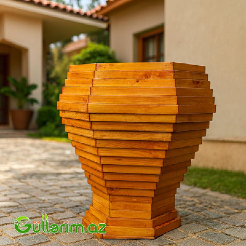 Taxta dibçək (Əl işi) № 08