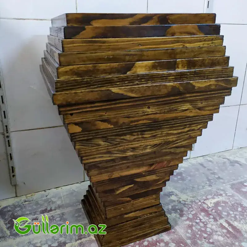 Taxta dibçək (Əl işi) № 08