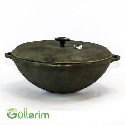 Çuqun Plov Qazanı – Qapaqlı, Dərin Model