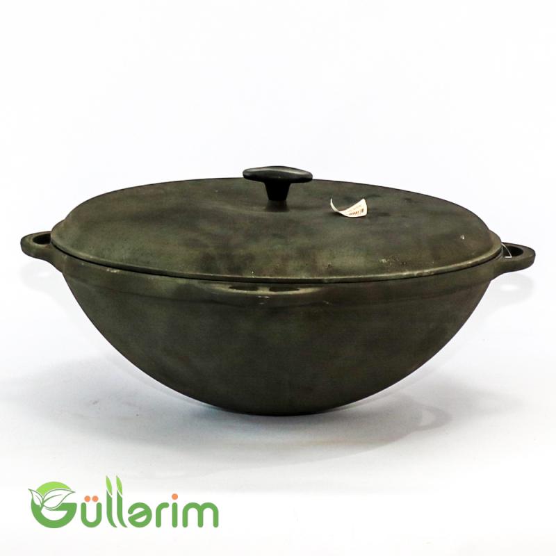 Çuqun Plov Qazanı – Qapaqlı, Dərin Model