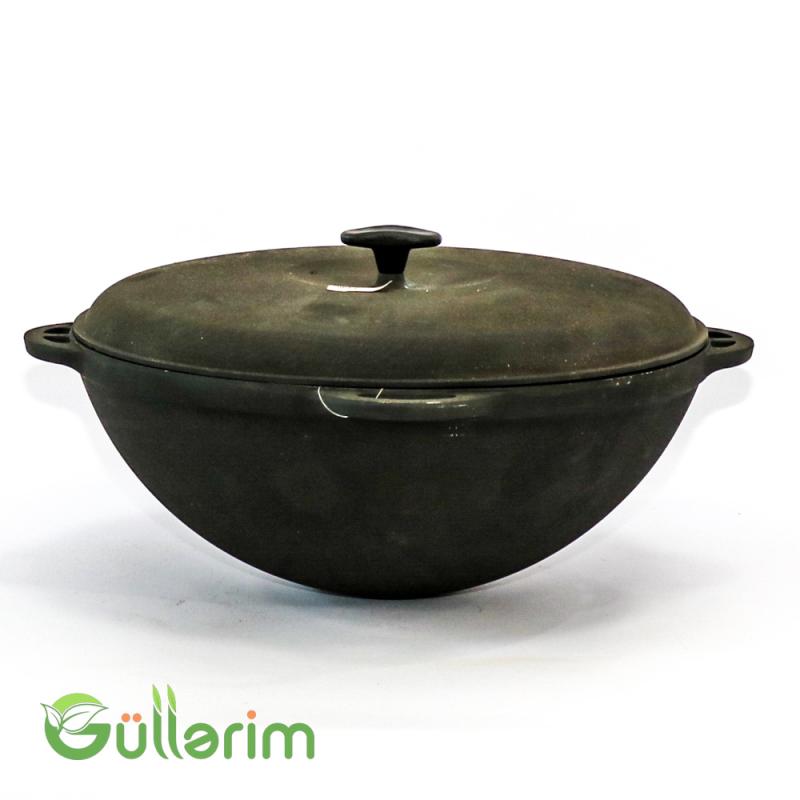 Çuqun Plov Qazanı – Qapaqlı, Dərin Model