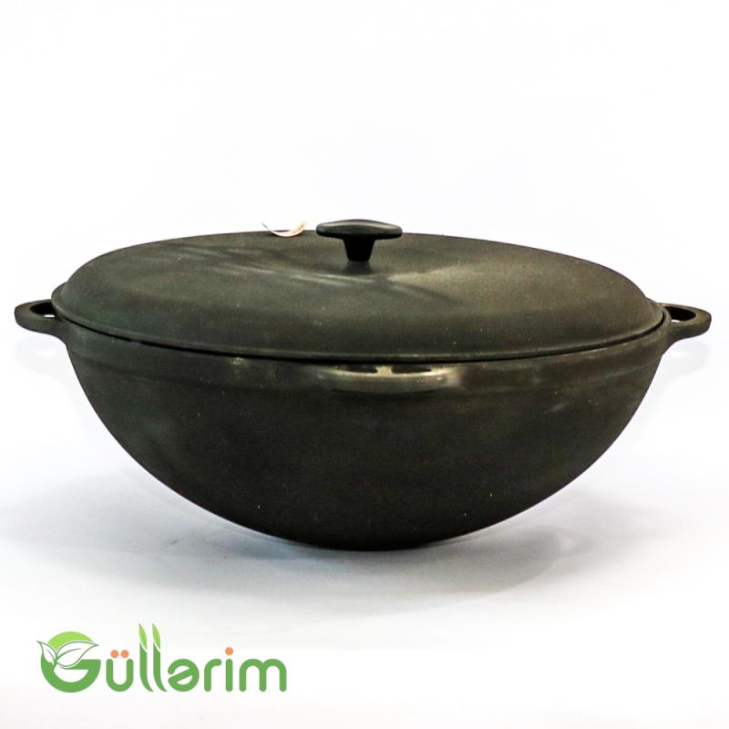 Çuqun Plov Qazanı – Qapaqlı, Dərin Model
