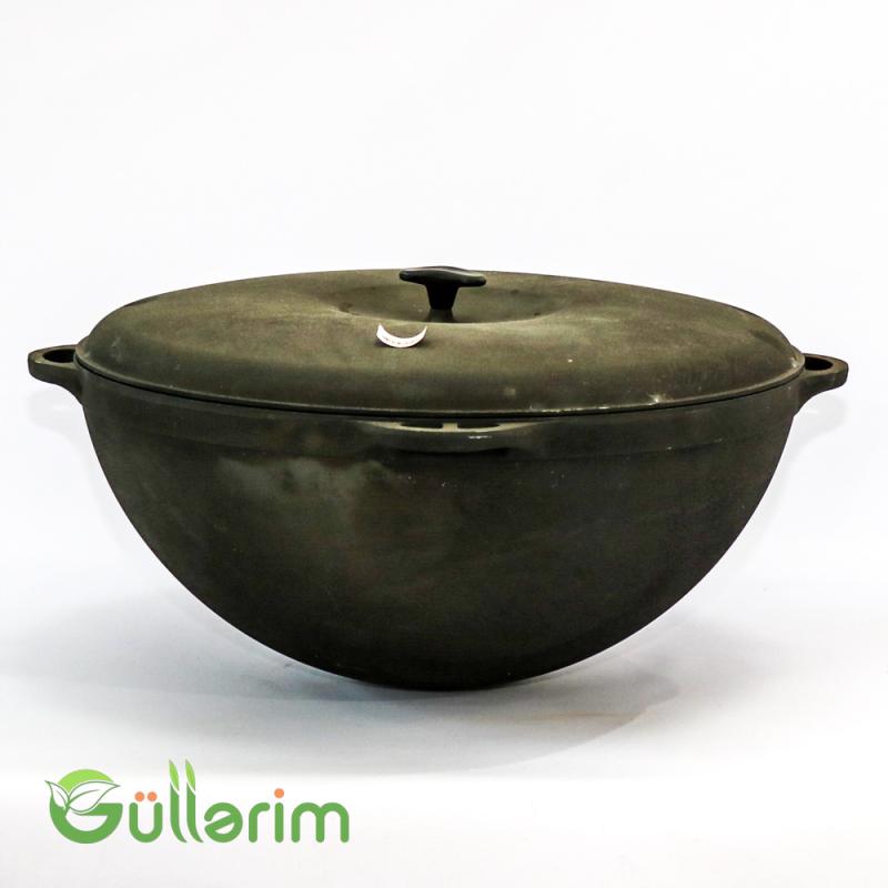 Çuqun Plov Qazanı – Qapaqlı, Dərin Model