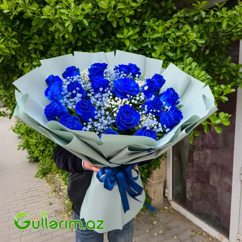 Gül Buketi (Zərif Bükümdə Göy Qızılgüllər)