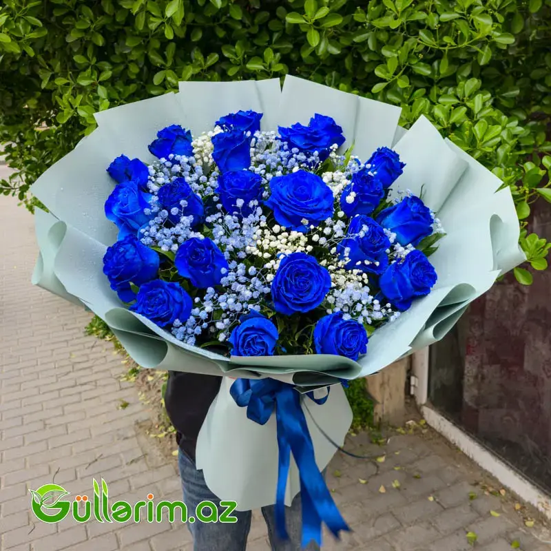 Gül Buketi (Zərif Bükümdə Göy Qızılgüllər)